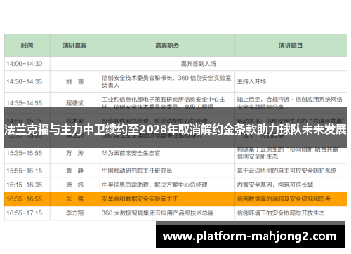 法兰克福与主力中卫续约至2028年取消解约金条款助力球队未来发展 法兰克福与主力中卫续约至2028年取消解约金条款助力球队未来发展